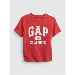 Červené chlapčenské tričko organic GAP 1969 Classic