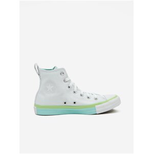 Zeleno-biele dámske členkové tenisky Converse Chuck Taylor All Star