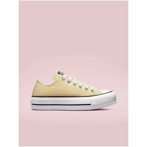 Svetložlté dámske tenisky Converse Chuck Taylor All Star Lift