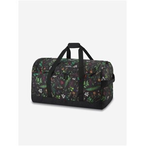 Čierna kvetovaná cestovná taška Dakine Duffle