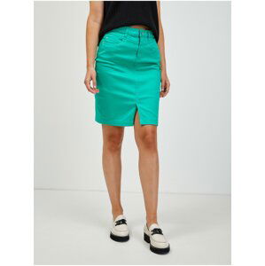 Zelená krátka puzdrová sukňa ORSAY