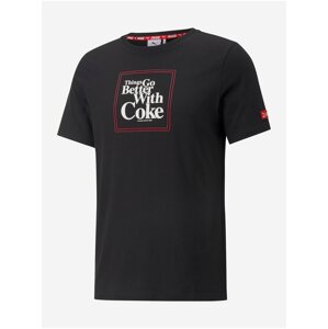 Čierne pánske tričko Puma x COCA COLA