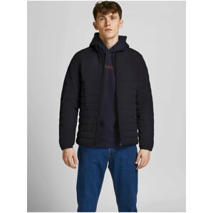 Čierna prešívaná bunda Jack & Jones Puffer