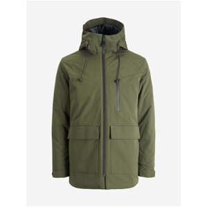 Kaki parka s kapucňou Jack & Jones Kaiser