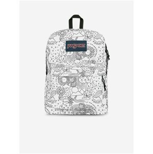 Šedo-biely vzorovaný batoh Jansport Superbreak One