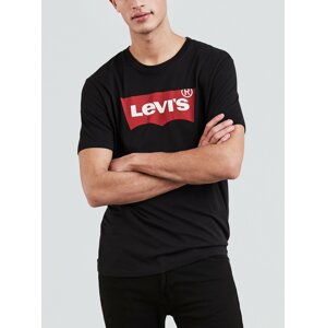 Čierne pánske tričko s potlačou Levi's®