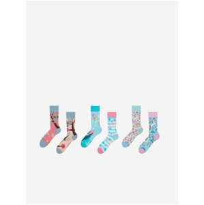 Ponožky pre mužov Dedoles - ružová, modrá, biela