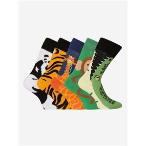 Ponožky pre mužov Dedoles - zelená, oranžová, čierna, biela, tmavomodrá