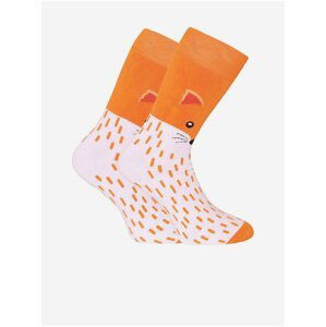 Ponožky pre mužov Dedoles - oranžová, biela