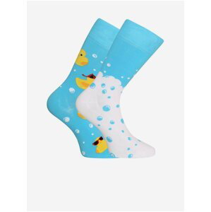 Ponožky pre mužov Dedoles - modrá, biela