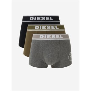 Boxerky pre mužov Diesel - sivá, kaki, čierna