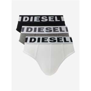 Slipy pre mužov Diesel - biela, sivá, čierna