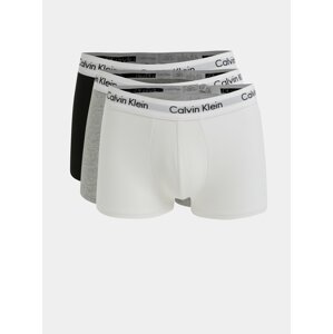 Súprava troch classic fit boxeriek v čiernej, bielej a sivej farbe Calvin Klein Underwear