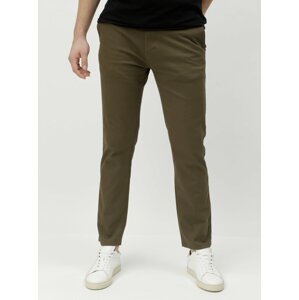 Kaki slim fit chino nohavice Burton Menswear London