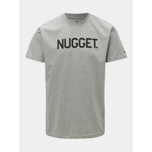 Sivé pánske melírované tričko NUGGET Nugget