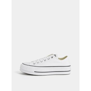 Biele dámske tenisky na platforme Converse Chuck Taylor All Star