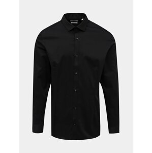 Čierna slim fit košeľa Jack & Jones Parma