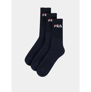 Sada troch párov pánskych tmavomodrých ponožiek FILA