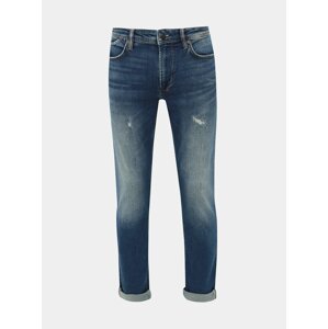 Modré pánske slim fit rifle Pepe Jeans Hatch Deep