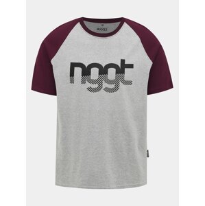 Svetlošedé pánske tričko s potlačou NUGGET Asset