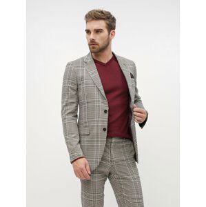 Béžové oblekové skinny fit sako Burton Menswear London