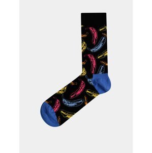 Čierne vzorované ponožky Happy Socks Andy Warhol Banana