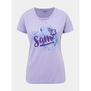 Fialové dámske tričko s potlačou SAM 73
