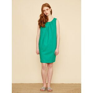 Zelené ľanové šaty ZOOT Eleonora