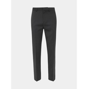 Tmavošedé slim fit nohavice Burton Menswear London