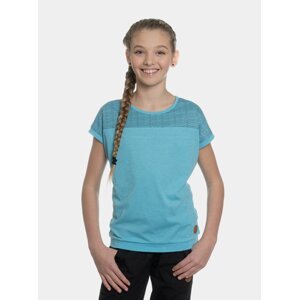 Modré dievčenské vzorované tričko SAM 73