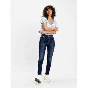 Tmavomodré dámske skinny fit skrátené rifle Levi's® 720 Cool Fraicheur