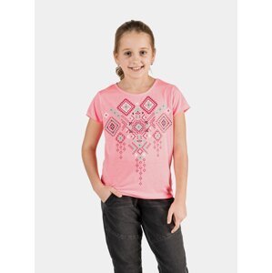 Neonovo ružové dievčenské tričko SAM 73