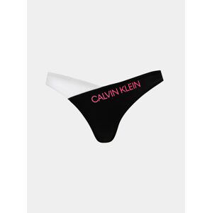 Bielo-čierny spodný diel plaviek Calvin Klein Underwear