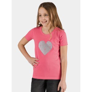 Ružové dievčenské tričko s potlačou SAM 73 Yuno