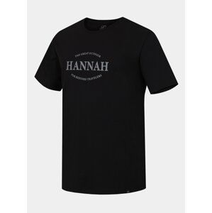 Čierne pánske tričko s potlačou Hannah Waldorf