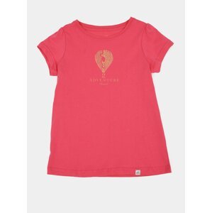 Ružové dievčenské tričko s potlačou Hannah Poppy