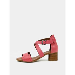Ružové kožené sandálky WILD