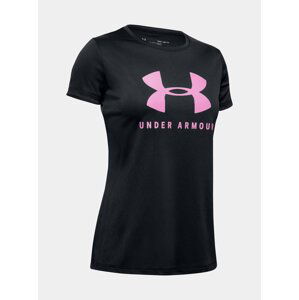 Čierné dívčí tričko Solid Under Armour