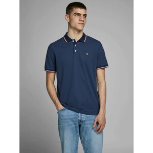 Tmavomodrá polokošeľa Jack & Jones Bluwin