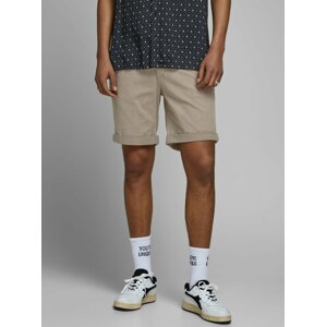 Béžové chino kraťasy Jack & Jones Kenso