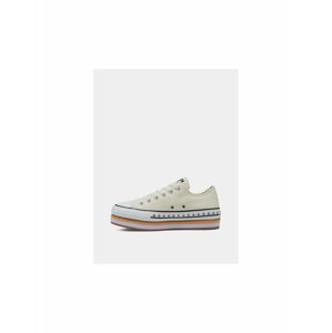 Krémové dámske tenisky na platforme Converse Chuck Taylor All Star