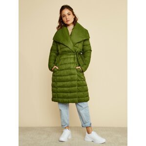 Zelený dámsky zimný prešívaný kabát ZOOT Trisha