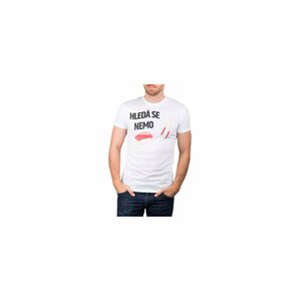 Differenta Design biele pánske tričko Hľadá sa Nemo