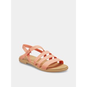 Crocs lososové pásikové sandále Tulum Sandal