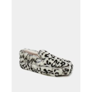 Krémové dámske slip on s leopardím vzorom VANS