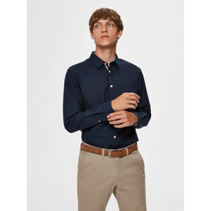 Tmavomodrá slim fit košeľa Selected Homme Tyler