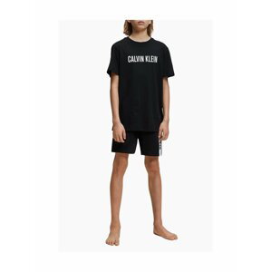 Calvin Klein čierne chlapčenské tričko Tee
