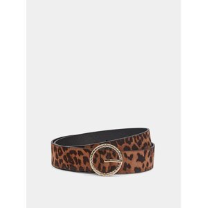 Hnedý opasok s leopardím vzorom Dorothy Perkins