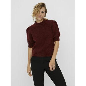 Vínový svetrový top VERO MODA Diana