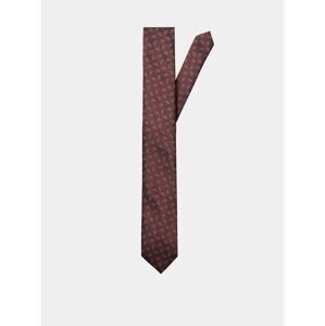 Vínová vzorovaná kravata Selected Homme Morten
